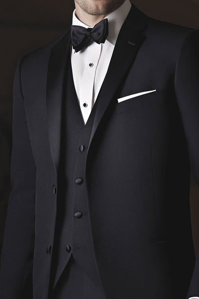 Ike Black Tuxedo Vest by Ike Behar
