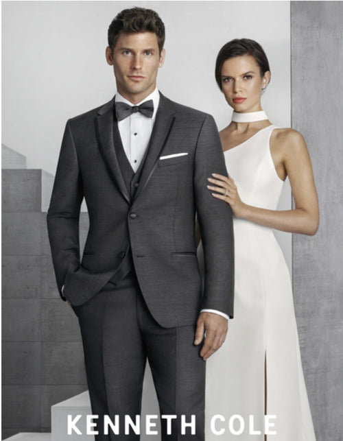 Designer Gray Prom Tuxedo - Grey Wedding Suit