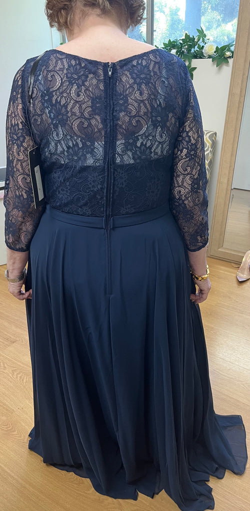 Eva USA 3227 A-Line Lace Detailed Mother of the Bride Gown