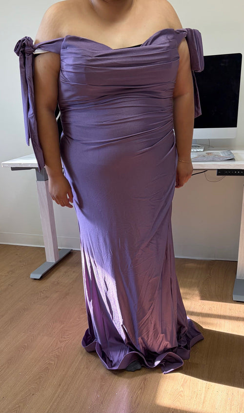 Plus Size Dress Long Simple Stretchy Evening Gown