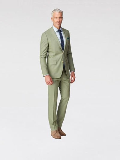 Men's 2 Button Sage Green Suit mensusa