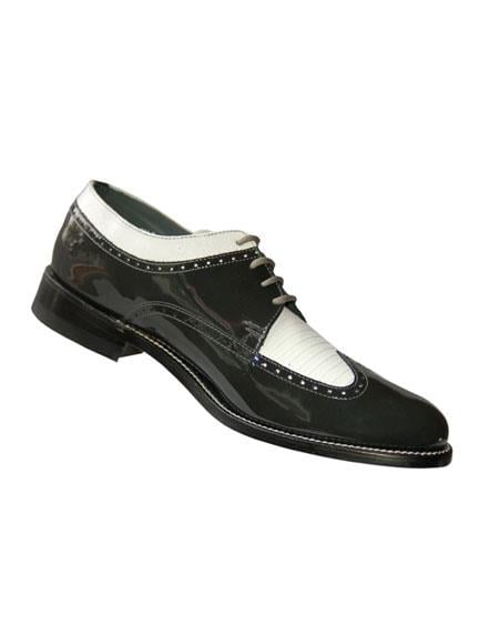 Groom Wedding Shoes - Tuxedo Shoes in Gray White by PROMTUXEDO