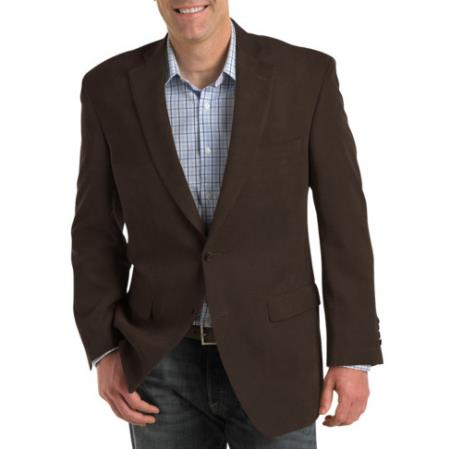 Men's Brown 2 Button Fashion Dress Casual Blazer – SuitUSA