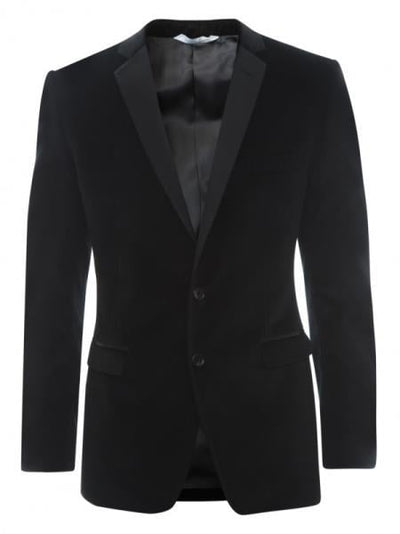 Black Velvet Fashion Designer velour Men's blazer by mensusain