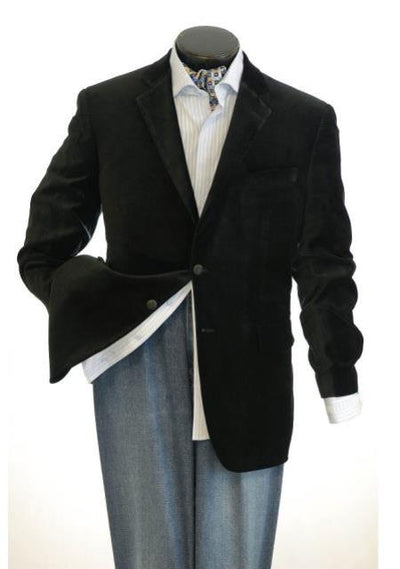 Big And Tall Men's Black Men's blazer Clearance Cheap Priced Velvet ~ velour Men's blazer Jacket / Sport Coat by mensitalyin