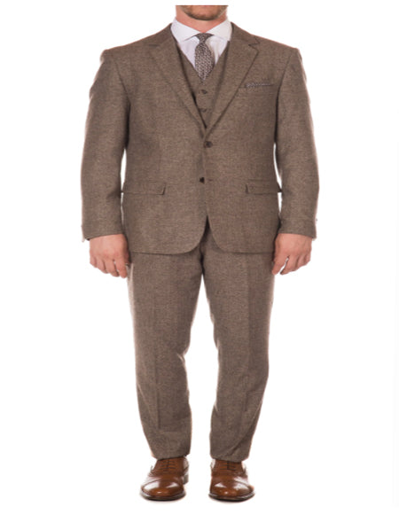 Brown Peak Blinder Custom Vested Suit by Menssuitsatlantain