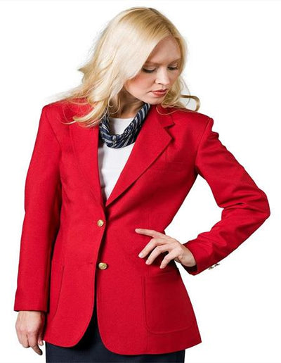 Two Button women Blazer In Red