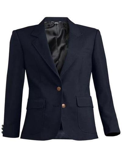 Two Button Dark Navy Women Blazer by mensusain