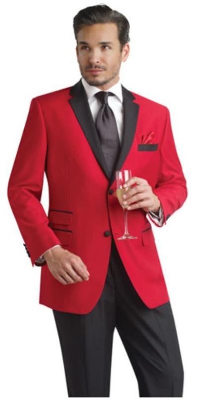 Holiday Blazer - Christmas Sport Coat - Red Blazer by menssuitsatlantain