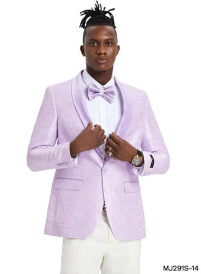 Lavender Tuxedo - Paisly Blazer by mensusa