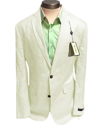 Mens Linen Blazer - Ivory Linen Sport Coat - Summer Blazer