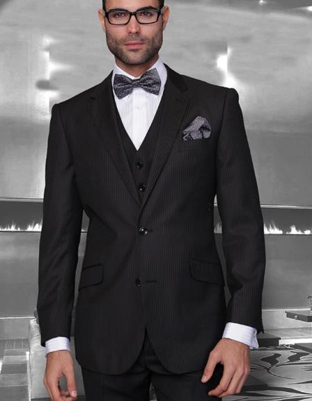 Statement Suits Black by mensusain