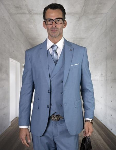 Statement Suits Steel Blue