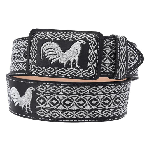 Cinto Vaquero Bordado Ancho 2”