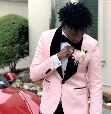 Pink Prom Suits & Prom Tuxedos -Light Pink Prom Dress by Renoirin