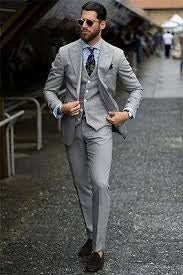 grey prom suits | Gold Prom Suit Gray Prom Dress