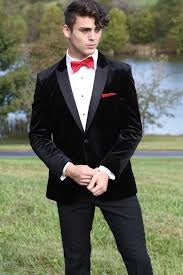 Milroy's Tuxedos - Black Velvet Prom Tuxedo Velvet Prom Suit
