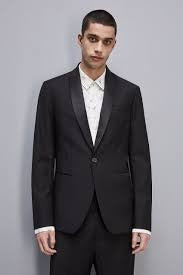 One-button tuxedo jacket in cool wool 1 button tuxedo