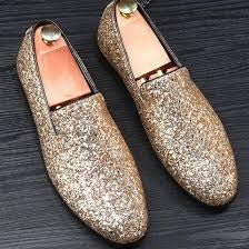 Gold prom shoes shop men Gold Prom Shoes