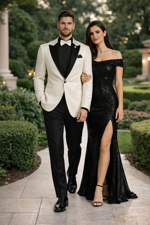 Ivory Formal Suit for Men – Stylish Church and Celebration Outfit