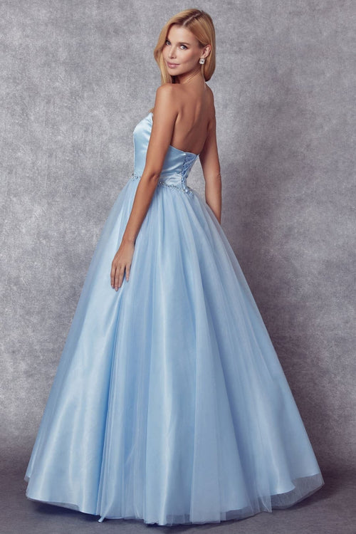 Juliet 265 Sweetheart Strapless Long Pageant Formal Gown