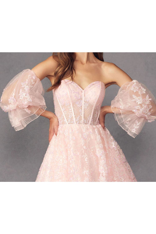Dama Dresses for Quinceanera in Blush Style 895 Quince Outfit