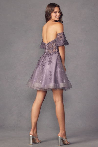 Dama Dresses for Quinceanera in Grey Purple Style 909 Quince Outfit