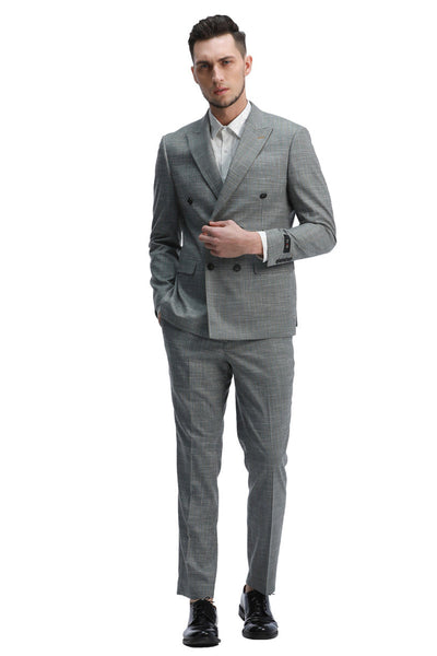 Men's Mint Green Sharkskin Suit by Tazio Suits