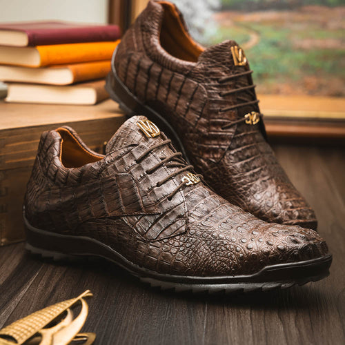 Marco Di Milano Kratos Brown Leather Luxury Shoe