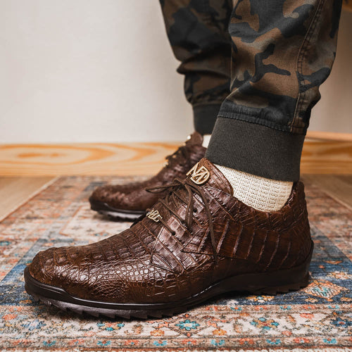 Marco Di Milano Kratos Brown Leather Luxury Shoe