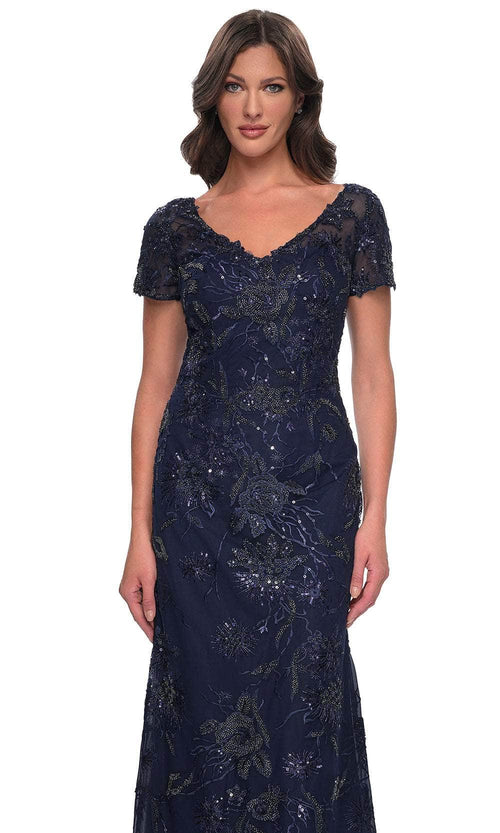 La Femme 30798 Beaded Lace Evening Dress