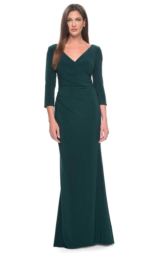 La Femme 31020 Wrap Style Evening Dress