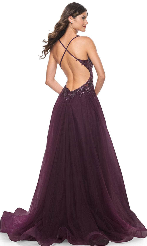 La Femme 31471 Beaded Lace Prom Dress