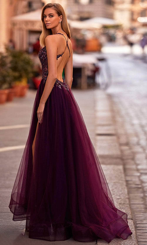 La Femme 31471 Beaded Lace Prom Dress