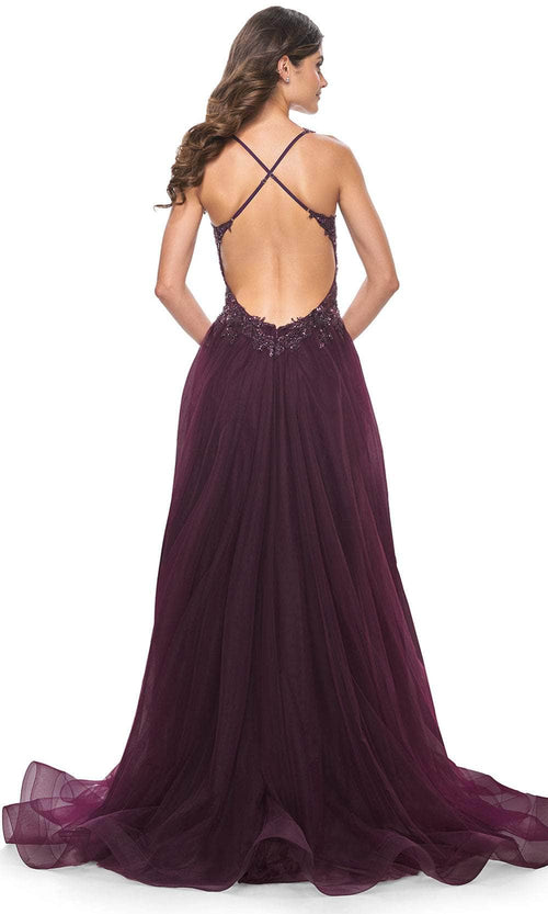 La Femme 31471 Beaded Lace Prom Dress