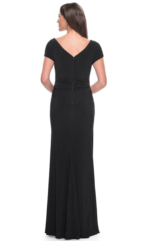La Femme 31773 Bateau Rhinestone Formal Dress