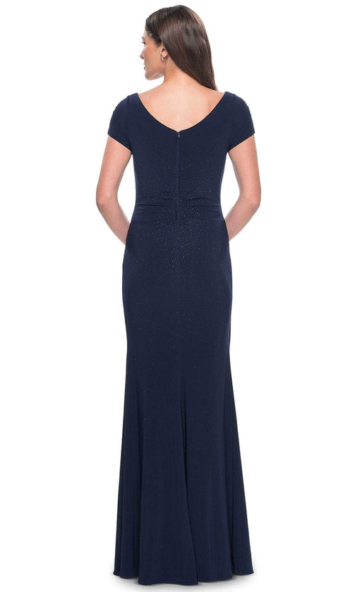 La Femme 31773 Bateau Rhinestone Formal Dress