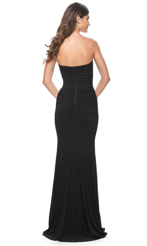 La Femme 31899 Strapless Net Prom Dress