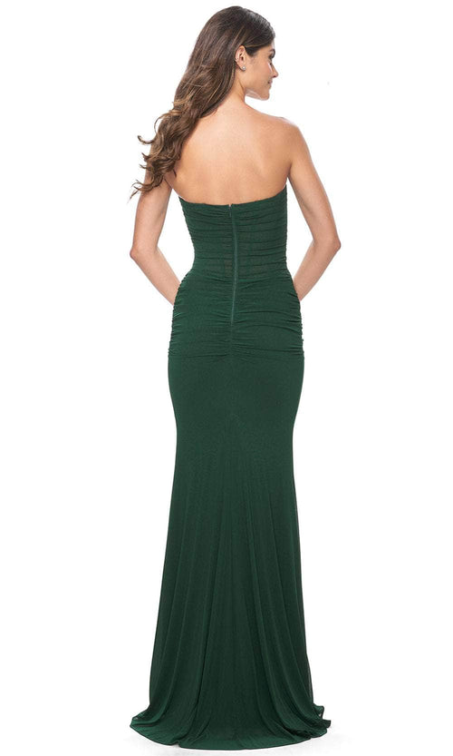 La Femme 31899 Strapless Net Prom Dress