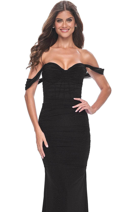 La Femme 31914 Ruched Jersey Prom Dress