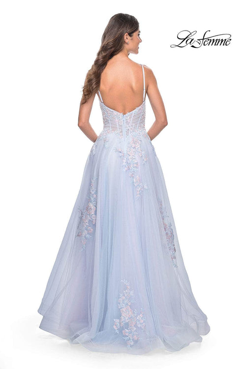 La Femme 31939 Tulle A-Line Prom Dress