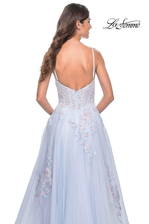La Femme 31939 Tulle A-Line Prom Dress