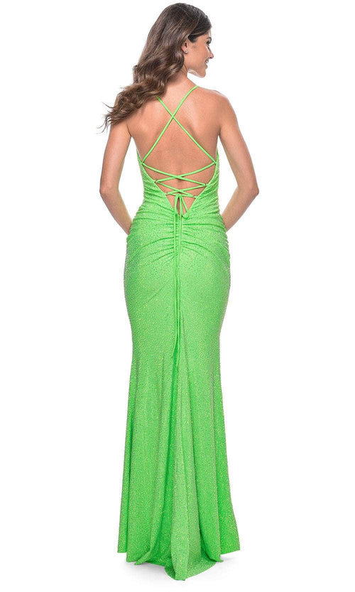 La Femme 31968 Rhinestone Cowl Prom Dress