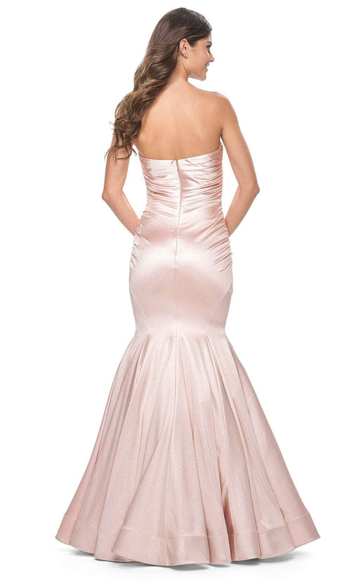 La Femme 31980 Strapless Satin Prom Dress