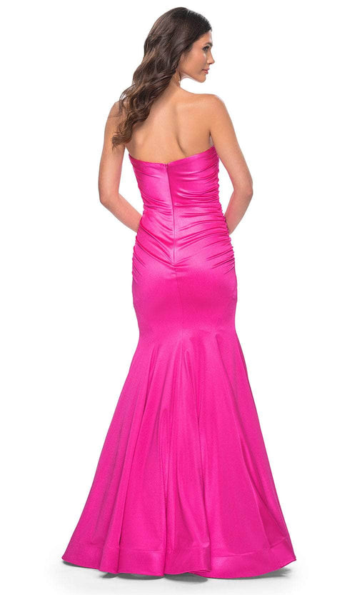 La Femme 31980 Strapless Satin Prom Dress