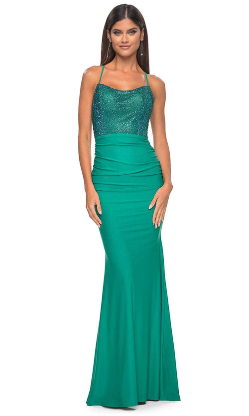 La Femme 31989 Rhinestone Bodice Prom Dress