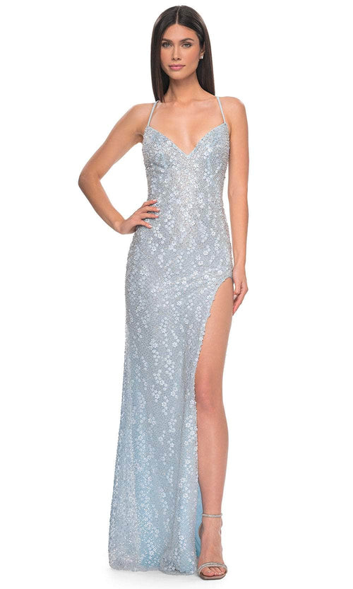 La Femme 31993 Floral Lace Prom Dress