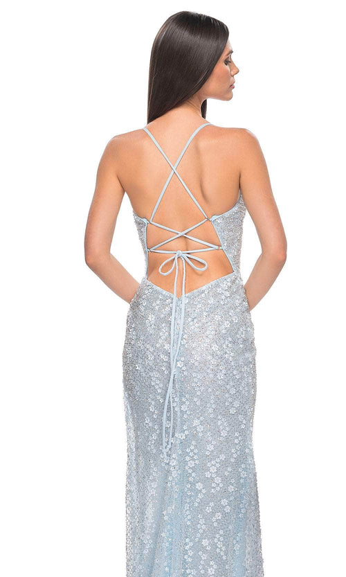 La Femme 31993 Floral Lace Prom Dress
