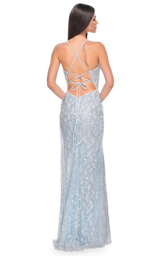 La Femme 31993 Floral Lace Prom Dress