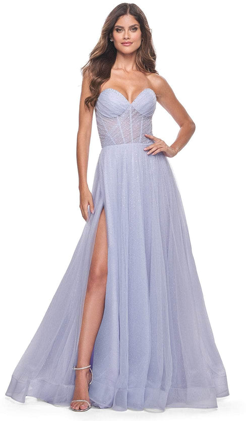 La Femme 31997 Shirred Sweetheart Prom Dress